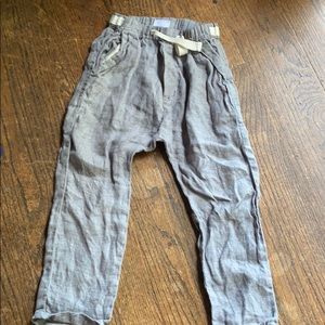 Zara Boys 3/4T linen pants